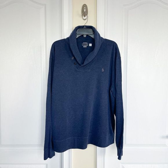 Ralph Lauren POLO (Authentic) XL Double Knit Jersey Cowl Neck Pullover Sweater - Picture 1 of 8